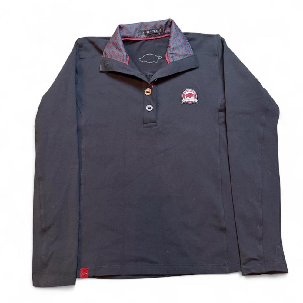 Finn Ryan Luxury Wear Polo Arkansas Razorbacks Long Sleeve